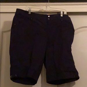 Shorts black stretchy waist